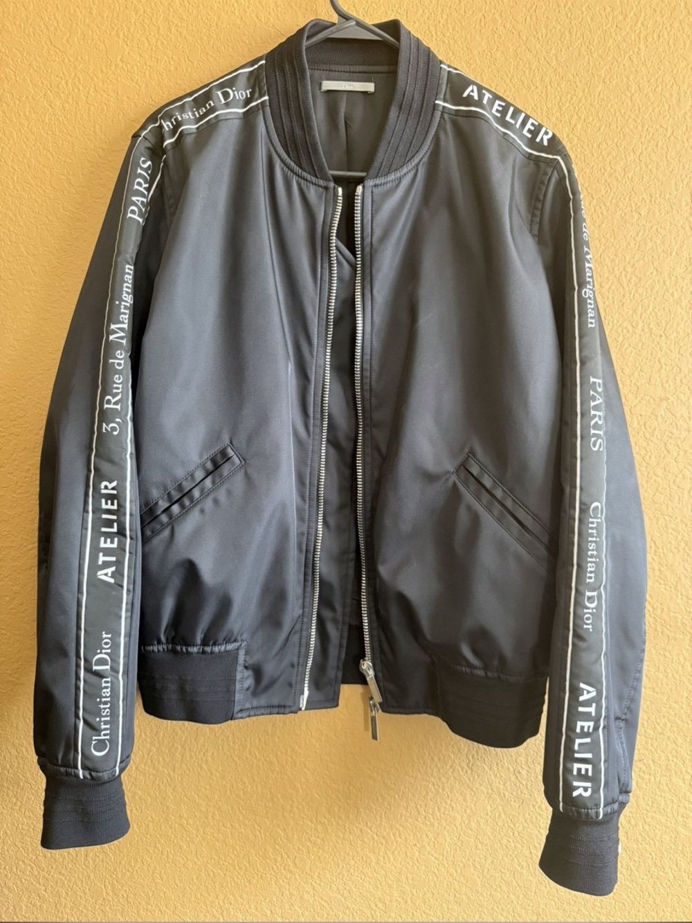 Christian Dior Atelier Black Bomber Jacket